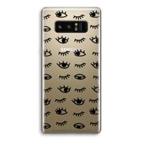 Eye pattern #2: Samsung Galaxy Note 8 Transparant Hoesje - thumbnail