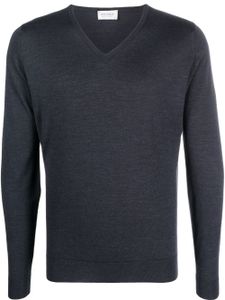 John Smedley pull à col v - Gris