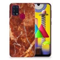 Samsung Galaxy M31 | TPU | Siliconen hoesje | Marmer Bruin