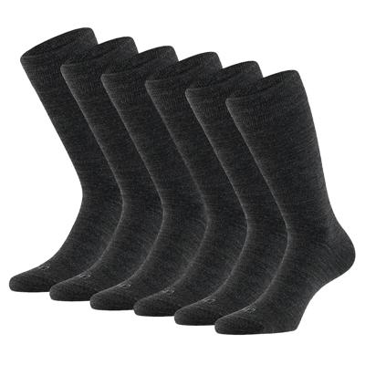 Apollo Merinowollen Sokken 6-pack Antraciet-35/38