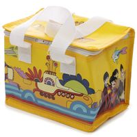 Kleine koeltas voor lunch geel met Yellow Submarine print 16 x 21 x 14 cm 4,7 liter - thumbnail