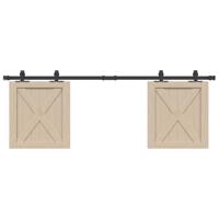 VidaXL Ophangset voor schuifdeur 152 cm koolstofstaal