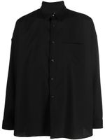 Marni chemise à poche poitrine à patch logo - Noir