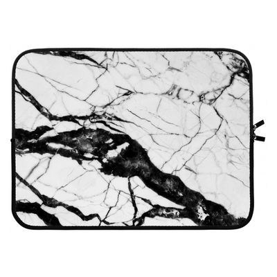 Witte marmer 2: Laptop sleeve 15 inch
