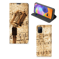 Samsung Galaxy A31 Stand Case Bladmuziek