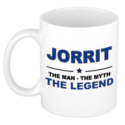 Jorrit cadeau mok - man myth legend - naam koffiemok - 300 ml - collega - vaderdag Jorrit cadeau mok - man myth legend - naam koffiemok - 300 ml - collega - vaderdag