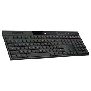 Corsair K100 AIR WIRELESS RGB Ultra-Thin Mechanical gaming toetsenbord RGB leds, SLIPSTREAM WIRELESS, Bluetooth