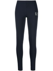 Ea7 Emporio Armani legging à logo imprimé - Bleu