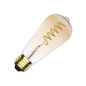 ST64 edison led lamp 4W spiraal 2200k goud glas warm wit