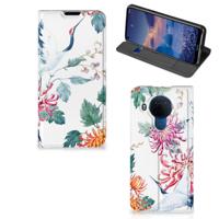 Nokia 5.4 | Hoesje maken | Bird Flowers