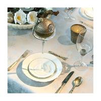 Unique living tafelkleed crystal 140x250 cm silver kerstversiering Unique Living - Unique living