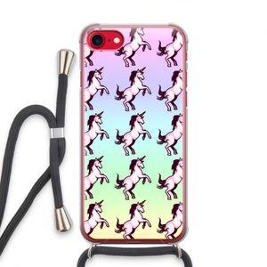 Musketon Unicorn: iPhone SE 2020 Transparant Hoesje met koord