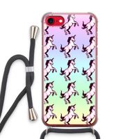 Musketon Unicorn: iPhone SE 2020 Transparant Hoesje met koord