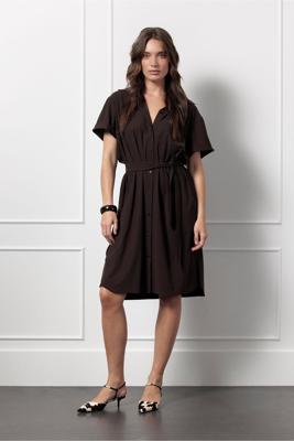 Studio Anneloes Louna Blouse Dress 13052 Zomerjurkjes 8700 Espresso