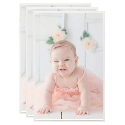 VidaXL Fotolijsten 3 st voor tafel 10x15 cm mdf zilverkleurig