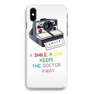Smile: iPhone Xs Volledig Geprint Hoesje
