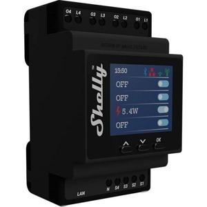 Shelly 4Pro PM DIN-railrelais Bluetooth, WiFi Shelly