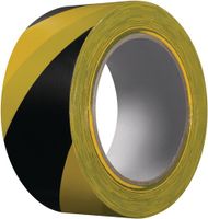 Kip Waarschuwingslint | PVC | zwart/geel | lengte 33 m | breedte 50 mm | wiel | 36 stuks - 339-57 339-57 - thumbnail