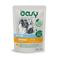 OASY Chunks in gravy Kitten with chicken - nat kattenvoer - 85g