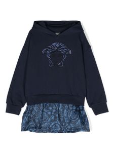 Versace Kids robe-sweat à motif Medusa - Bleu