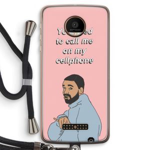 Hotline bling: Motorola Moto Z Force Transparant Hoesje met koord