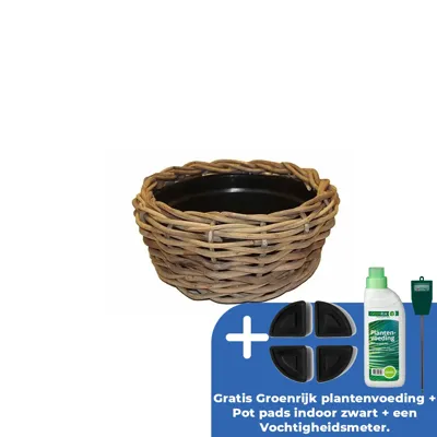 Drypot d40h20cm grijs