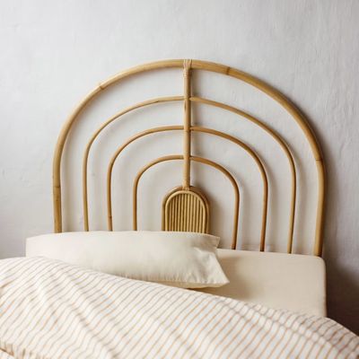 Kave Home Hoofdbord 'Sundberg' Rotan, 110 x 90cm