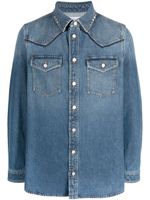 Valentino Garavani chemise Rockstud en jean - Bleu - thumbnail