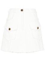 Balmain A-line tweed miniskirt - Blanc