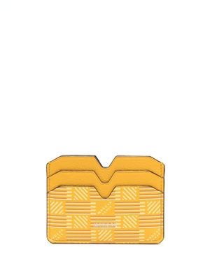 Moreau porte-cartes à motif monogrammé - Jaune