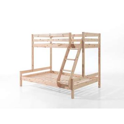 Vipack stapelbed Pino - bruin - 207,5x157,5x166,8 cm - Leen Bakker