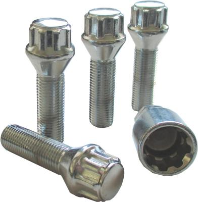 AUTOSTYLING SEEHASE Rim locks set chrome cone 60, m14x1.25x27 mm