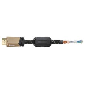 Hama 00205025 HDMI-kabel HDMI Aansluitkabel HDMI-A-stekker, HDMI-A-stekker 1.50 m Bruin 4K UHD