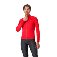 Castelli Competizione fietsjack lange mouw rood heren XL
