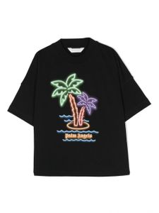 Palm Angels Kids t-shirt Neon Palms en coton - Noir