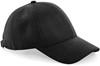 Beechfield CB656 Faux Suede 6 Panel Cap - Black - One Size