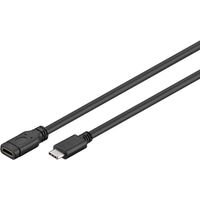 Goobay 45393 USB-kabel 1 m USB 3.2 Gen 1 (3.1 Gen 1) USB C Zwart - thumbnail