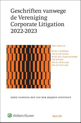 Geschriften vanwege de Vereniging Corporate Litigation 2022-2023 - Paperback (9789013172232)