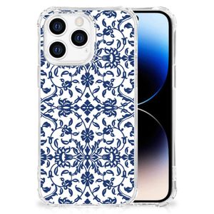 iPhone 14 Pro Case Flower Blue