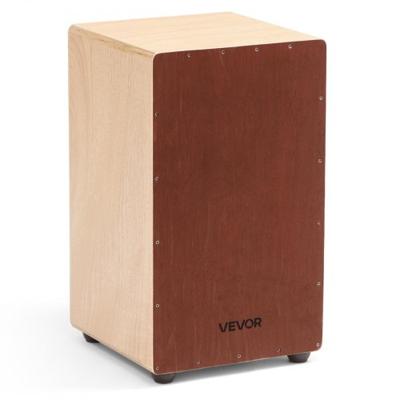 VEVOR Cajon, Box Drum met interne snarenmaten, lichtgewicht houten drumkist, drummuziekinstrument met siliconen voetjes, afgeronde randen, voor beginners en professionals, 305 x 305 x 508 mm