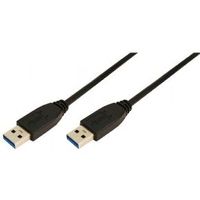 LogiLink 2m USB A - USB A 3.0 M/M USB-kabel USB 3.2 Gen 1 (3.1 Gen 1) Zwart - thumbnail