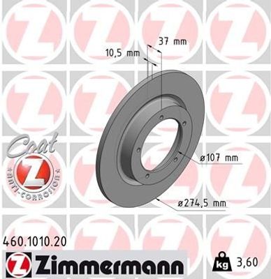 Remschijf Coat Z 460101020
