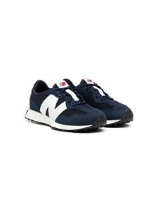 New Balance Kids baskets en cuir à patch logo - Bleu