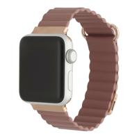 Apple Watch Leren Magneet Magna Band - Roze - 44, 45, 46 & 49mm Apple Watch Leren Magneet Magna Band - Roze - 44, 45, 46 & 49mm