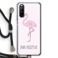 Pink positive: Sony Sony Xperia 10 III Transparant Hoesje met koord