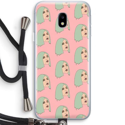 King Kylie: Samsung Galaxy J3 (2017) Transparant Hoesje met koord