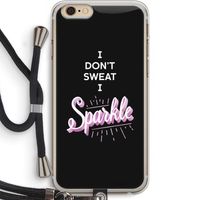 Sparkle quote: iPhone 6 PLUS / 6S PLUS Transparant Hoesje met koord