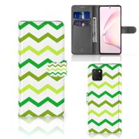 Samsung Note 10 Lite | Telefoon Hoesje | Zigzag Groen