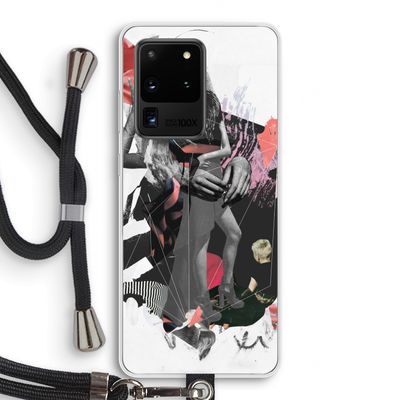 Dissimulation du réel: Samsung Galaxy S20 Ultra Transparant Hoesje met koord