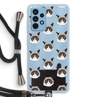 It's a Purrr Case: Samsung Galaxy A52 Transparant Hoesje met koord